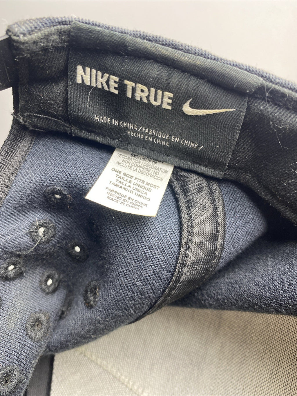 Brown Nike Air Force 1 True snapback hat with front metal AF1 logo plaque