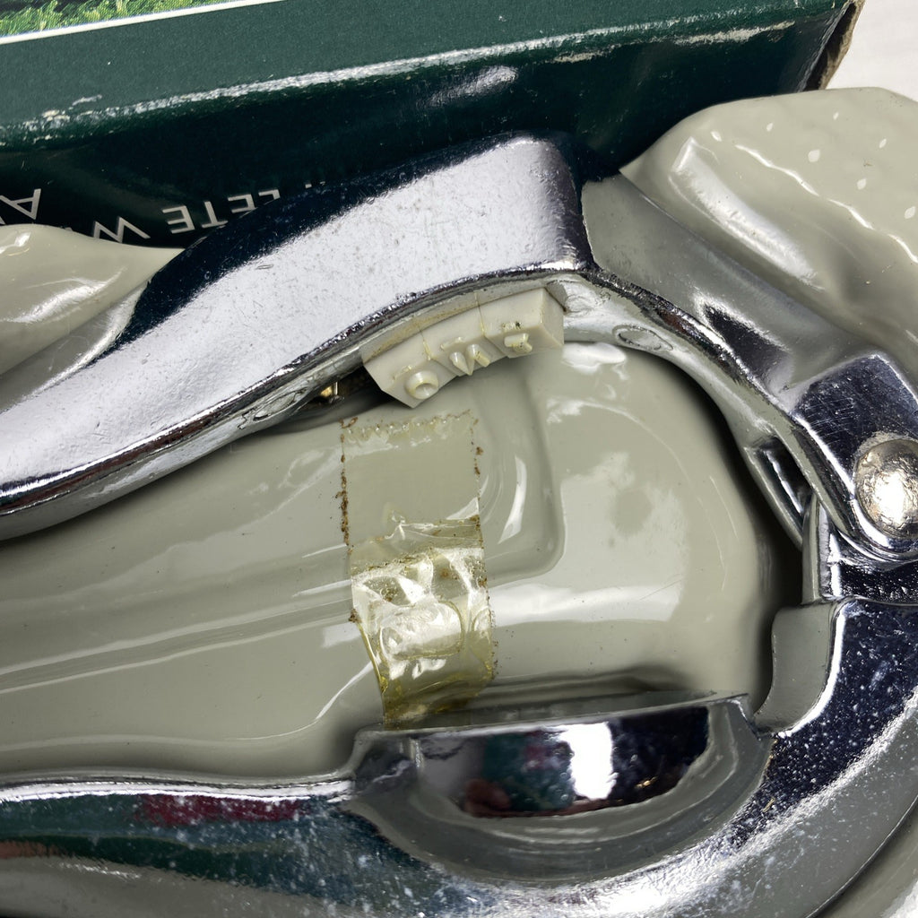 The Captain's Chest chrome metal golf ball monogrammer tool with letter stamps and box