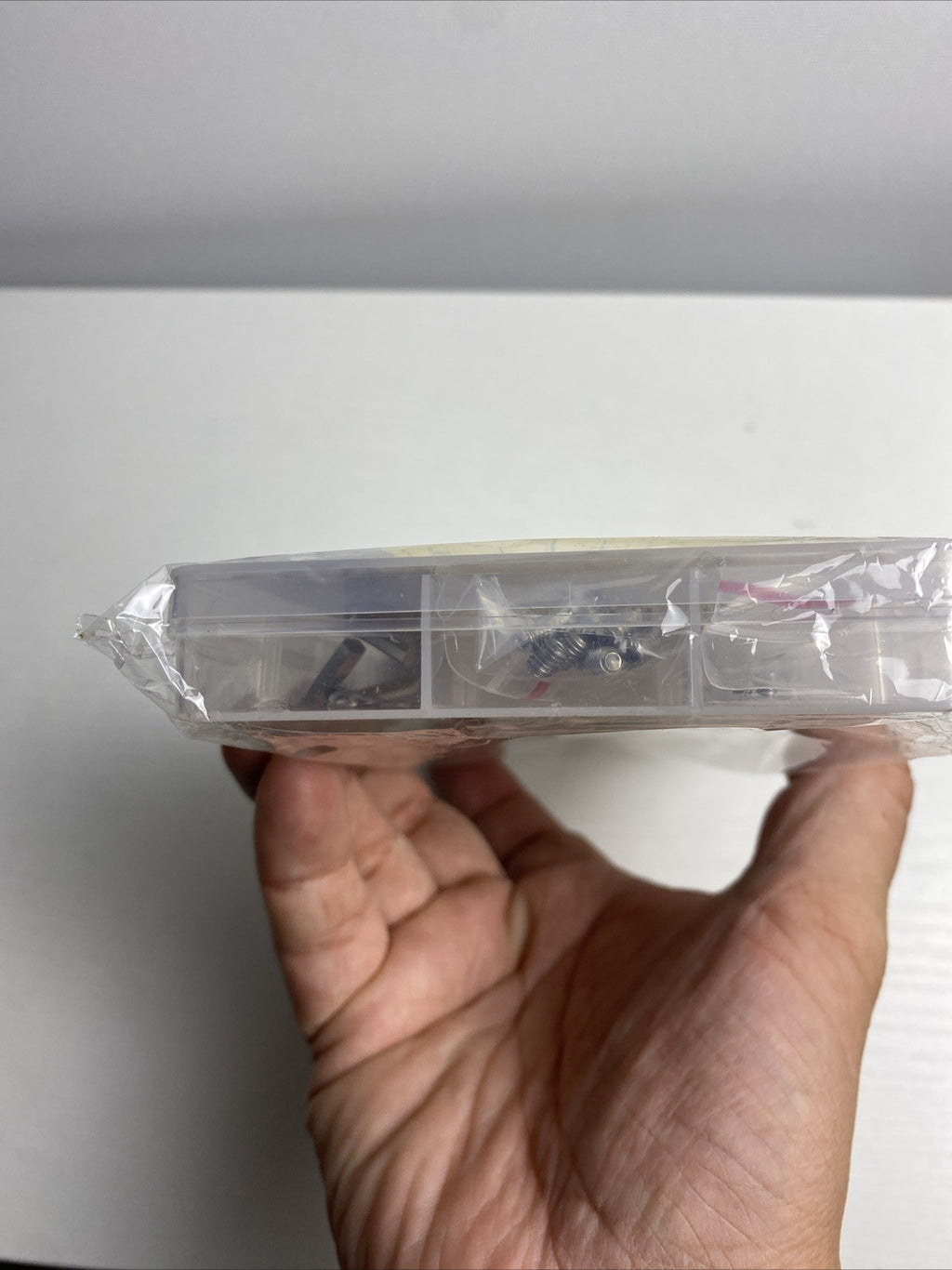 Sealed FIXXELY 240-piece 304 stainless steel metric hex socket grub screw kit in clear organizer case