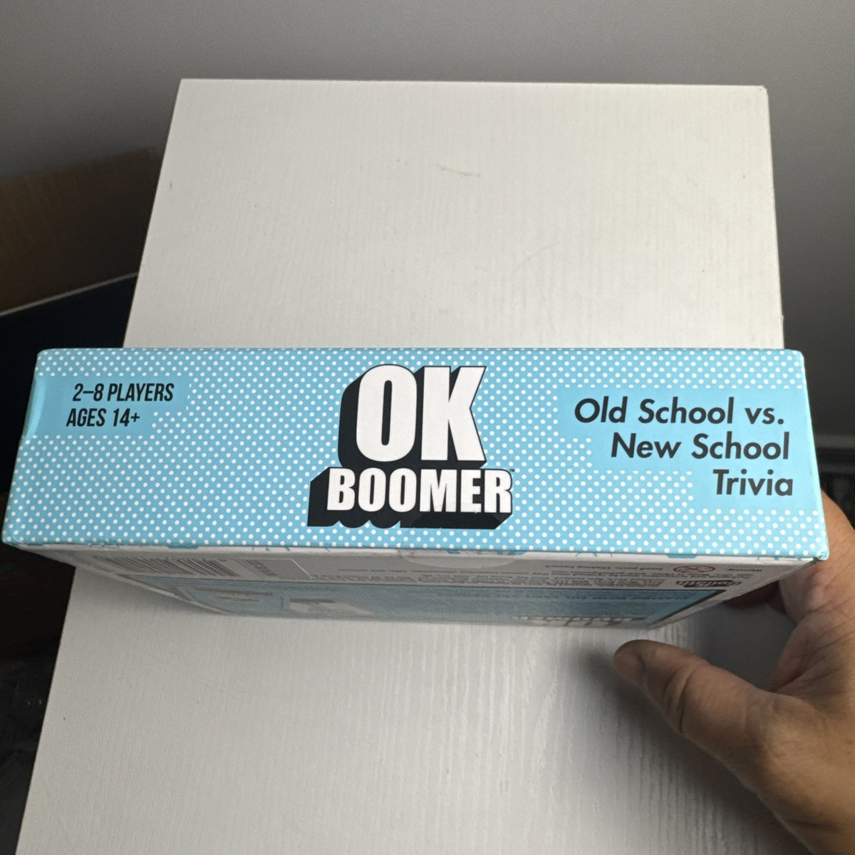 Pressman Toy OK Boomer trivia card game in original sealed packaging