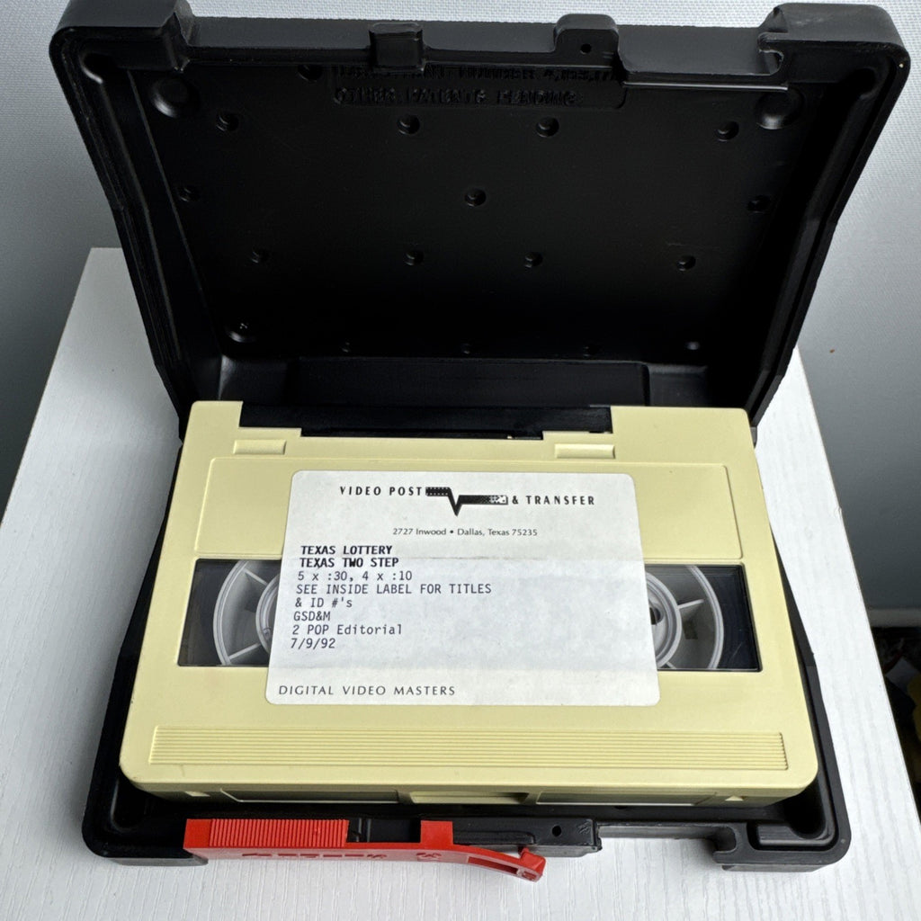 Vintage 3M MBR-S U-Matic S 3/4-inch broadcast videocassette in original black clamshell case