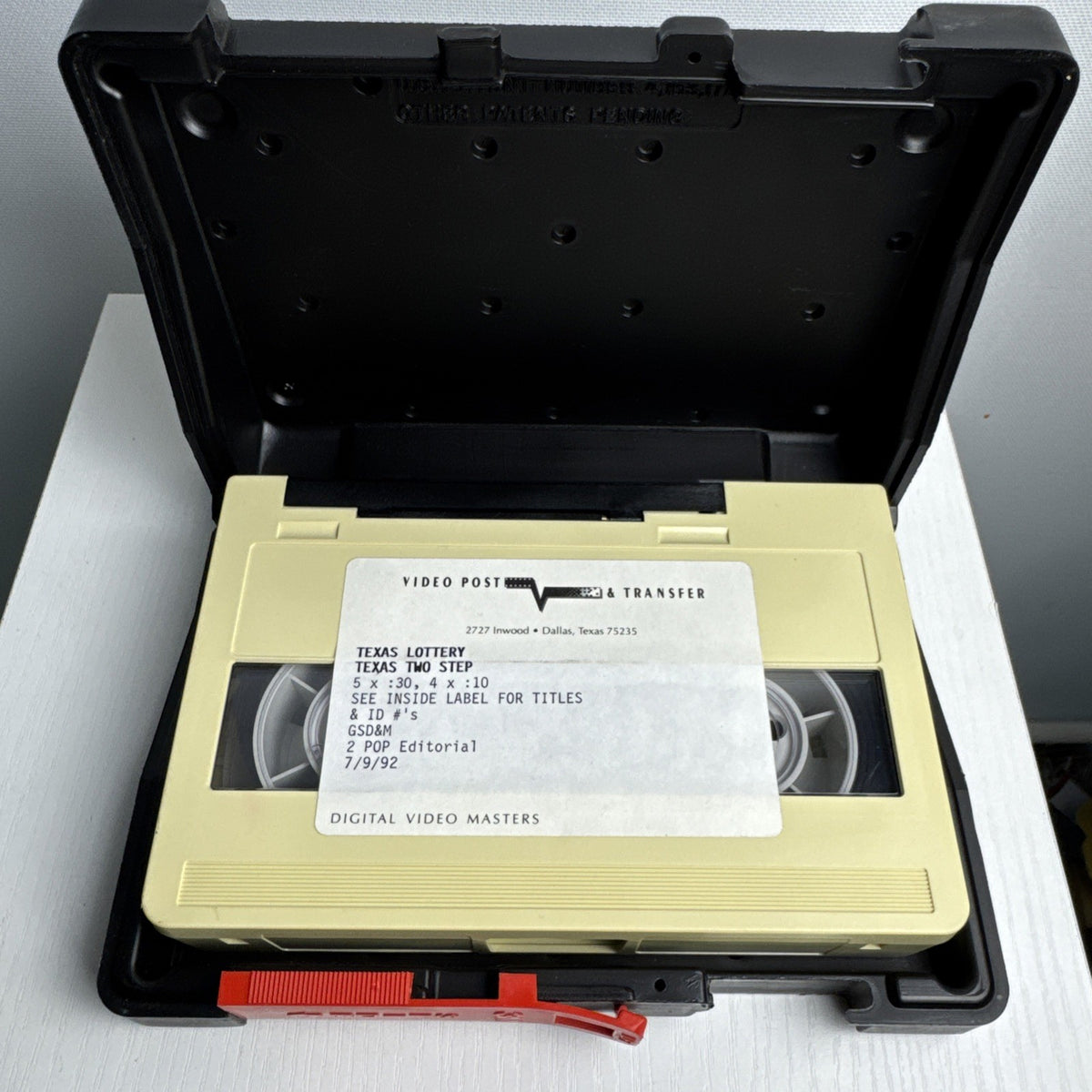 Vintage 3M MBR-S U-Matic S 3/4-inch broadcast videocassette in original black clamshell case