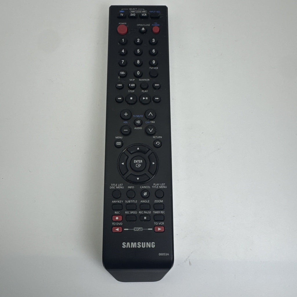 Black Samsung 00053A wireless remote control for VR-7147 TV DVD VCR combo player