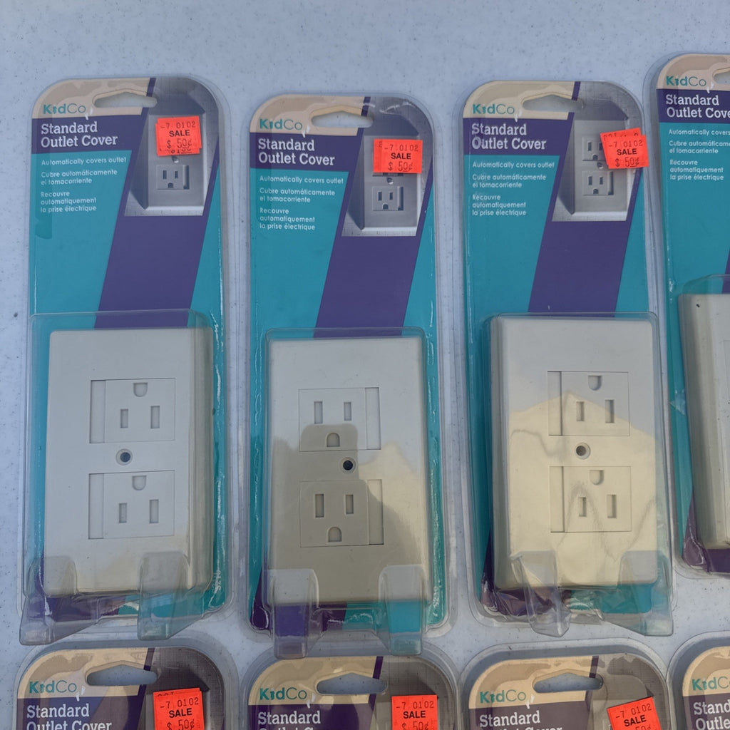 Set of 13 KidCo beige auto-closing safety outlet covers model S210 in open box packaging