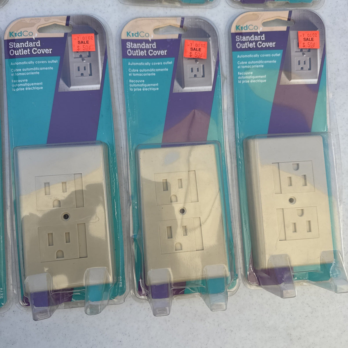 Set of 13 KidCo beige auto-closing safety outlet covers model S210 in open box packaging