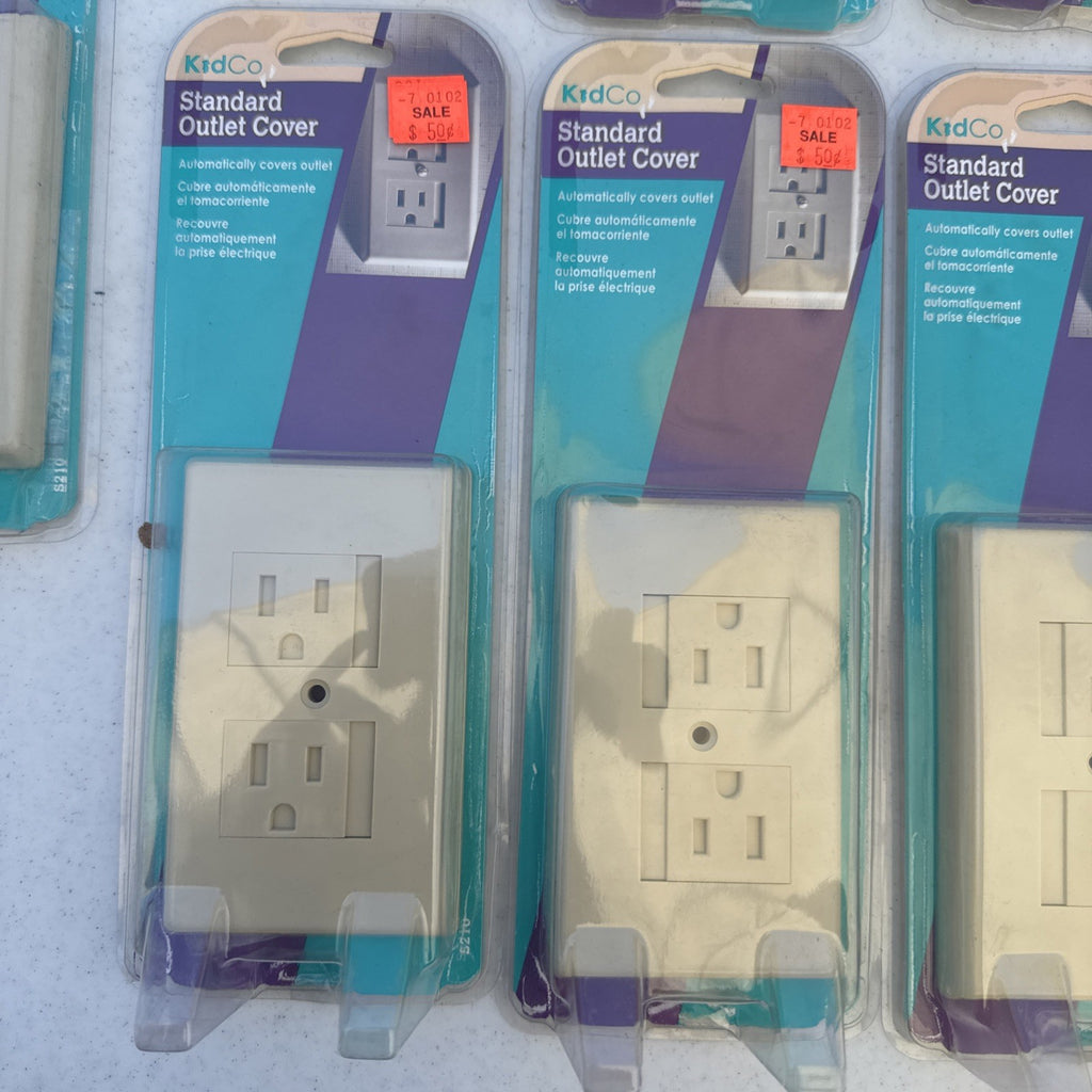 Set of 13 KidCo beige auto-closing safety outlet covers model S210 in open box packaging