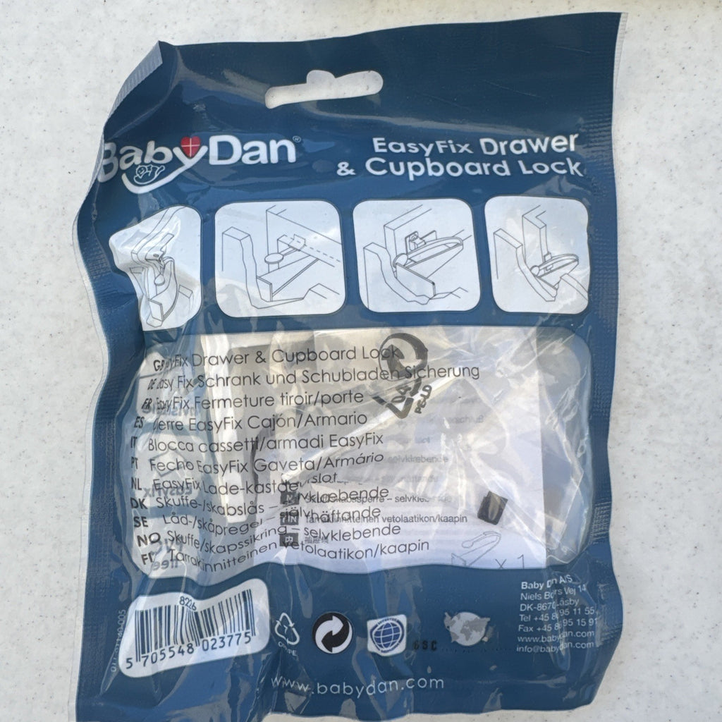 BabyDan Magnetic Cabinet Locks and Adhesive Safety Latches 10 Pack Brand New