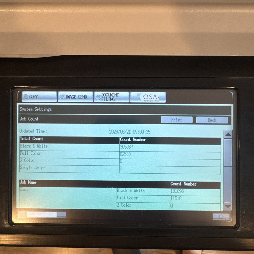Sharp MX-3100N commercial duplex color copier and network printer in good working condition