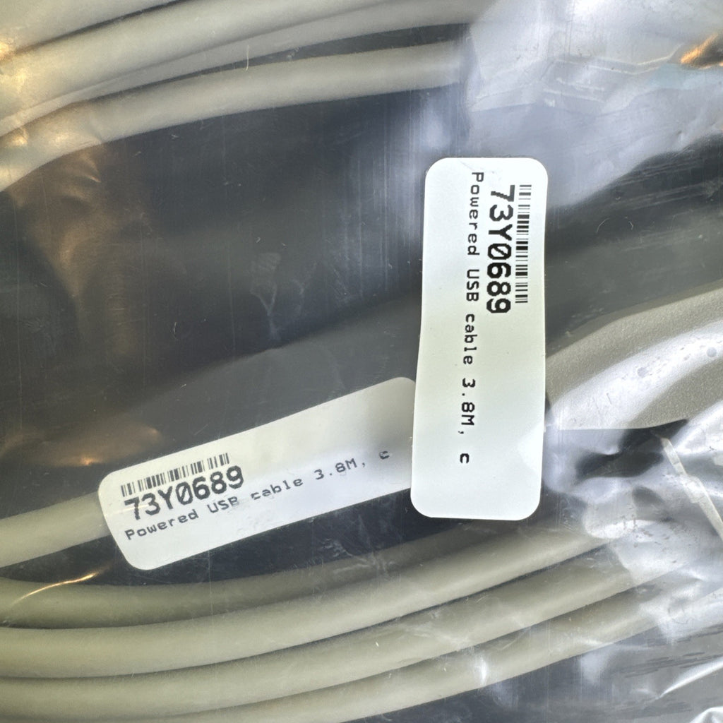 IBM 12V powered USB to 4-pin POS keyboard cable 3.8 meters model 73Y0689 in new condition.