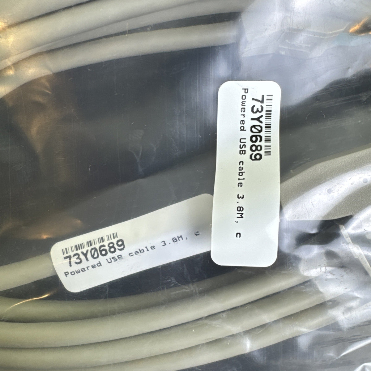 IBM 12V powered USB to 4-pin POS keyboard cable 3.8 meters model 73Y0689 in new condition.
