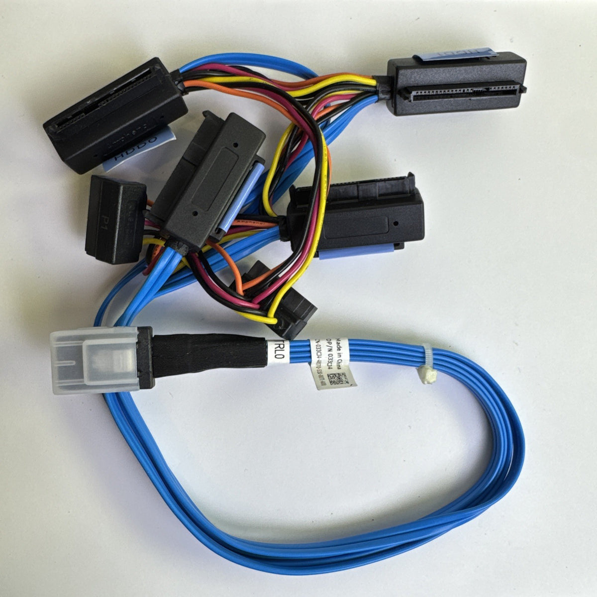 Genuine Dell PowerEdge T110 SAS RAID PERC hard drive cable part number 33CJ4
