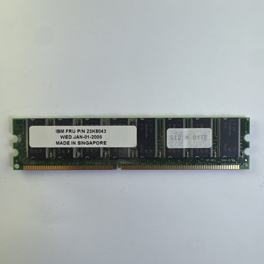 Micron 512MB DDR PC-2100 266MHz desktop memory module, part MT16VDDT6464AG-265CA