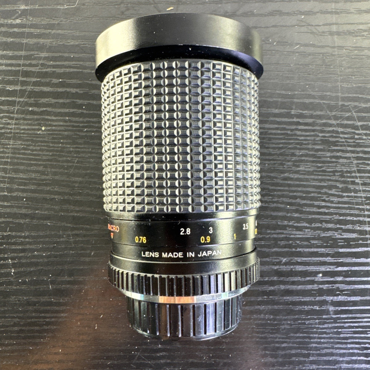 Five Star MC Auto Zoom 28-135mm f/3.8-5.2 macro lens with Pentax K mount made in Japan.