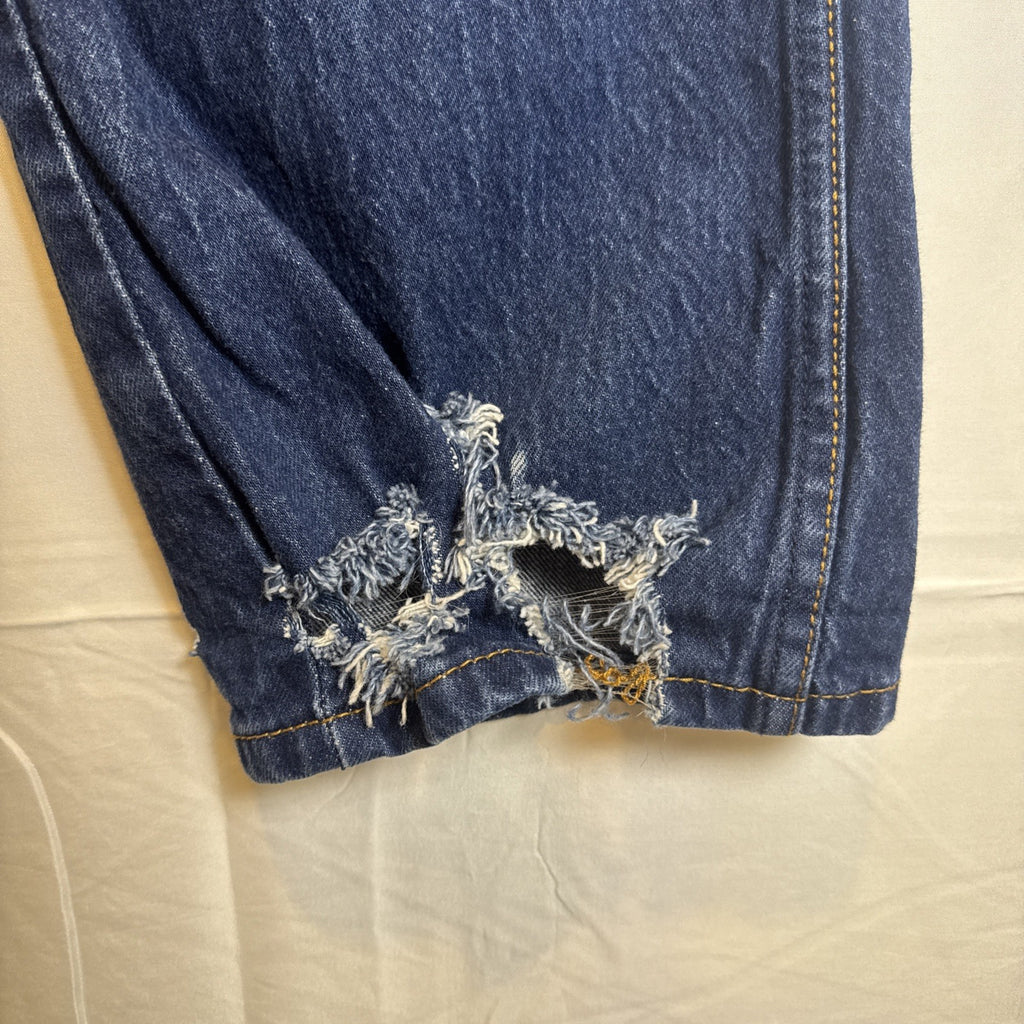 Levi's 537 men's regular fit straight leg jeans in dark wash blue denim, size 32x31