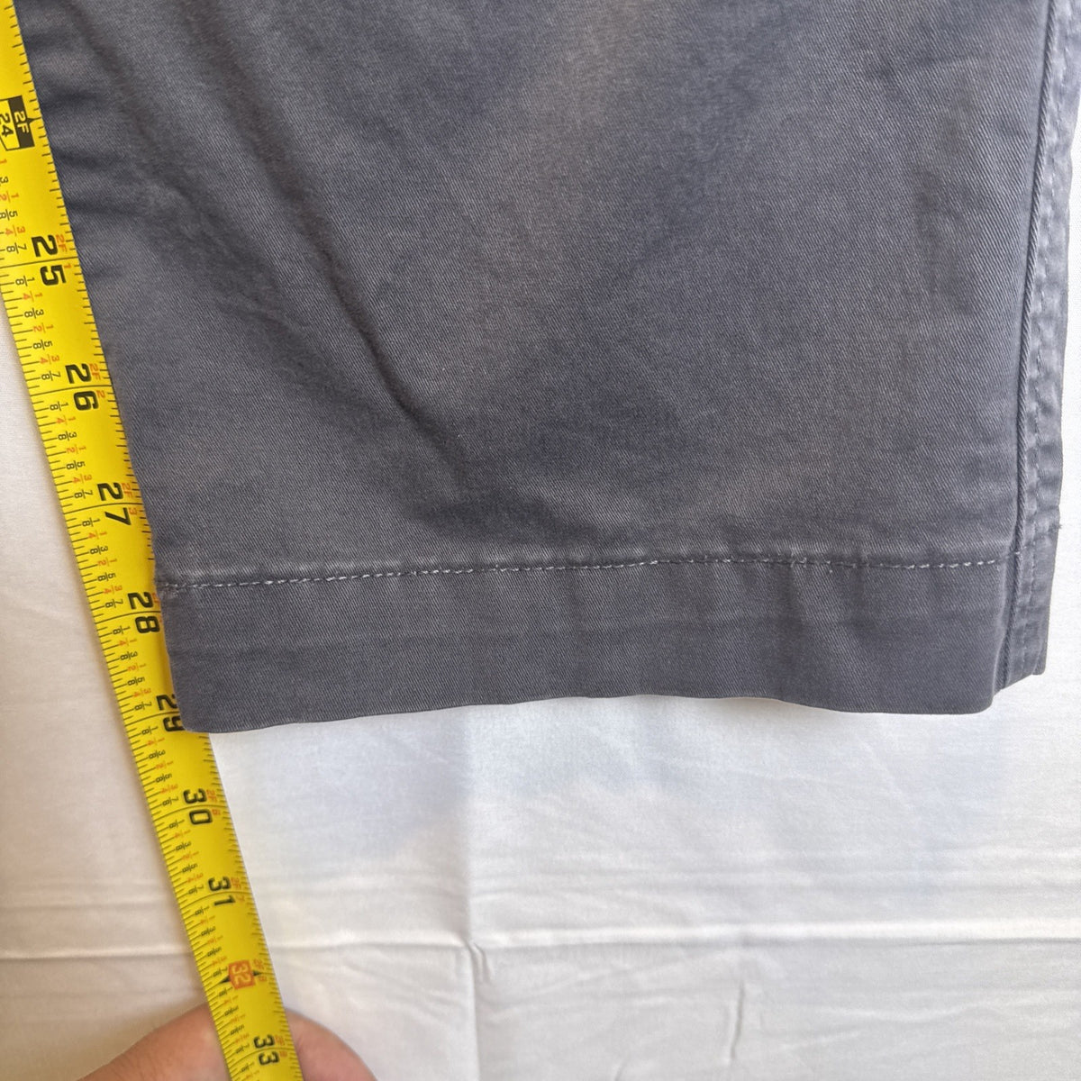 Calvin Klein men's contractor straight leg pants in black and gray, size 34x29.