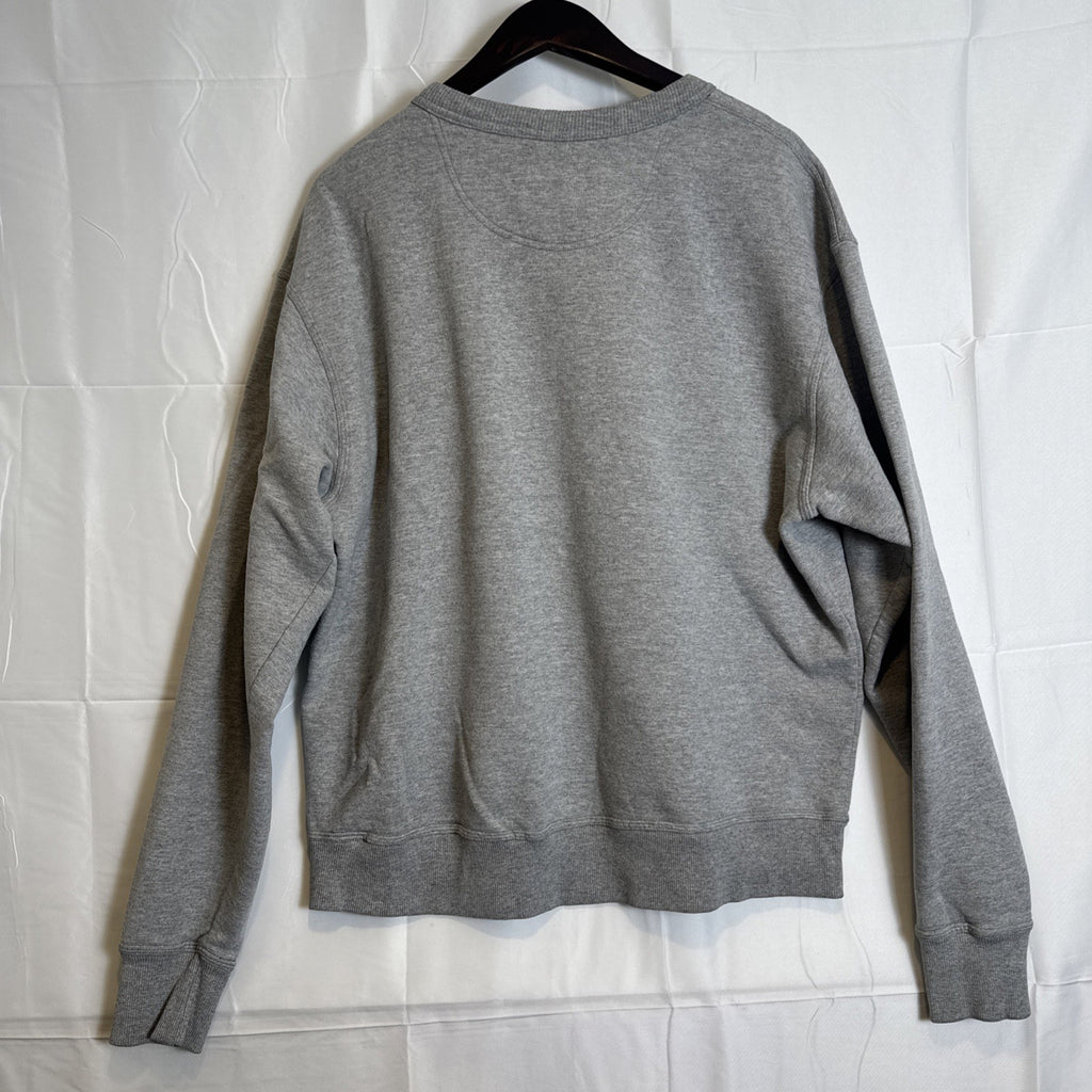 Men's gray Champion logo crewneck pullover sweatshirt in size Large