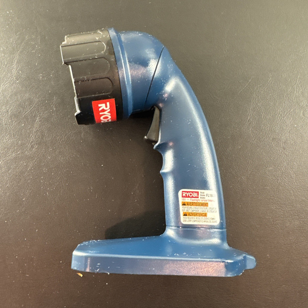 Ryobi 18V blue rotating head LED work light model FL1800 tool only secondhand