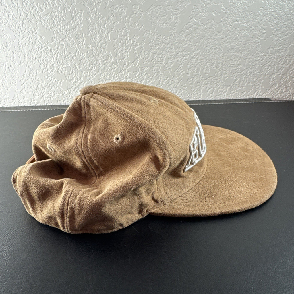 Tan Atlanta Hawks NBA basketball snapback hat featuring the embroidered team logo