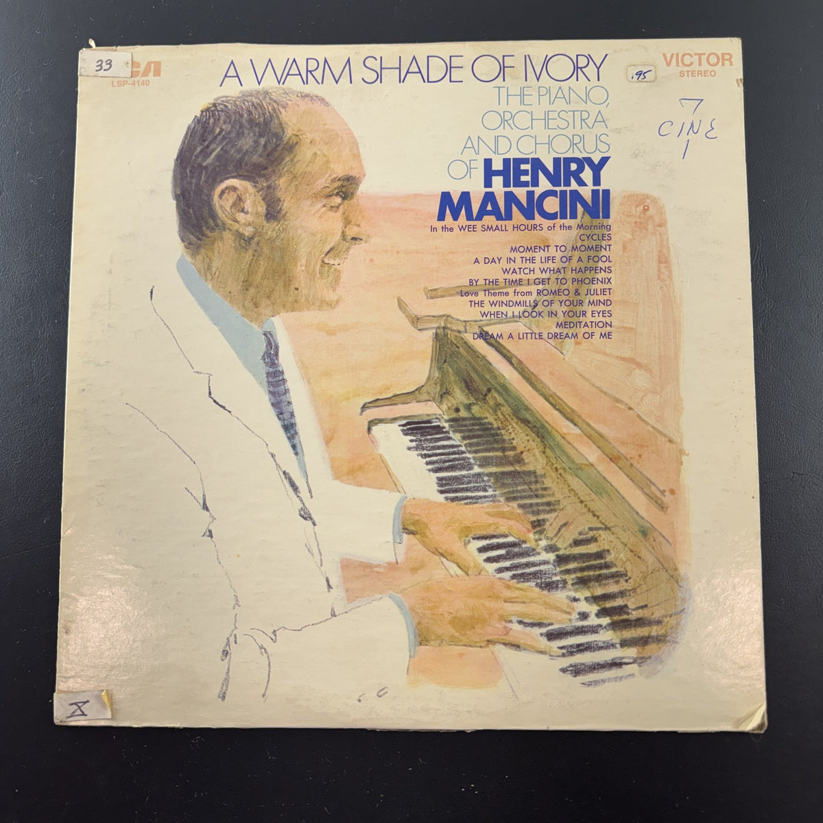 Henry Mancini A Warm Shade of Ivory 12-inch vinyl LP record on RCA Victor label