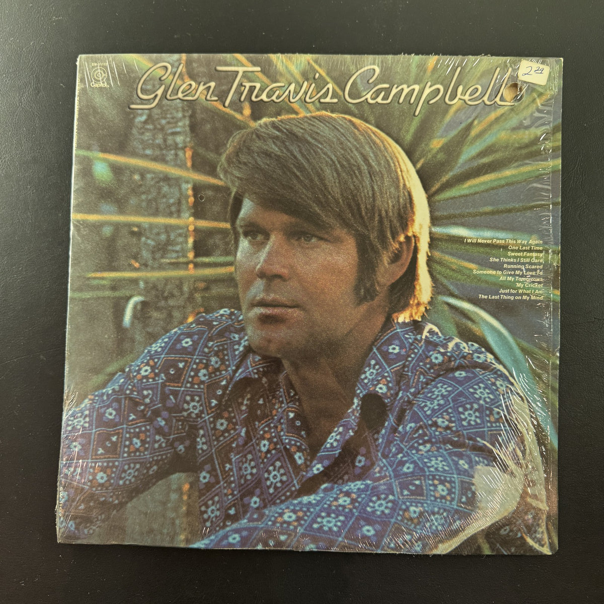 Glen Campbell self-titled vinyl LP album cover in original shrink wrap