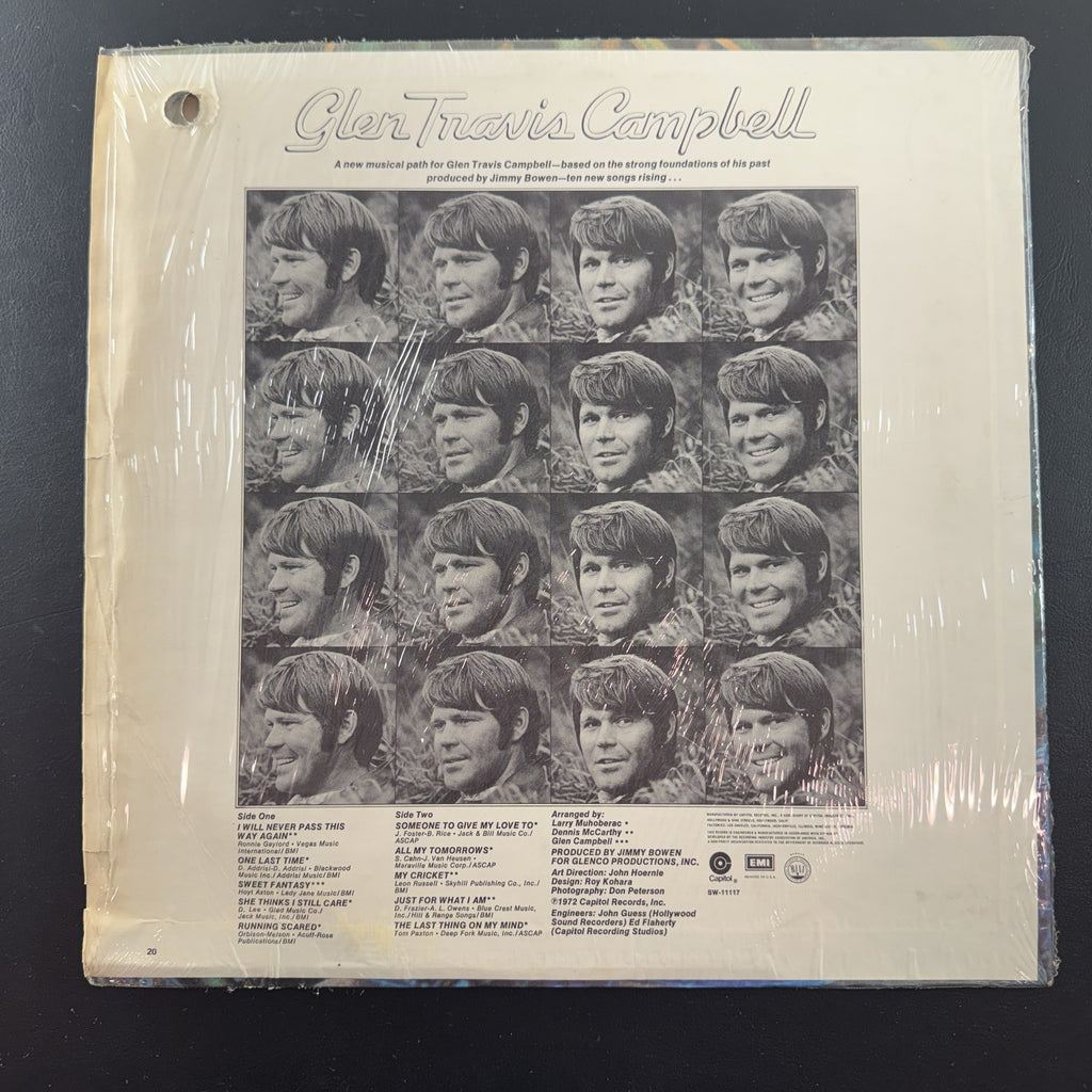 Glen Campbell self-titled vinyl LP album cover in original shrink wrap