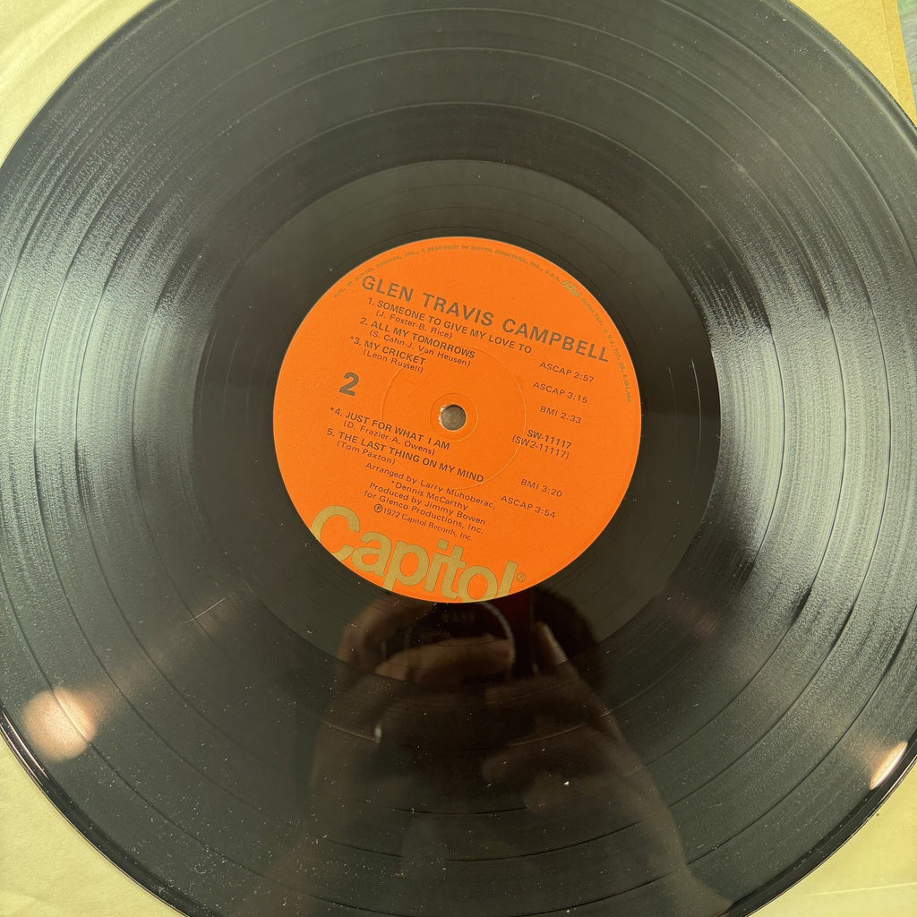 Glen Campbell self-titled vinyl LP album cover in original shrink wrap