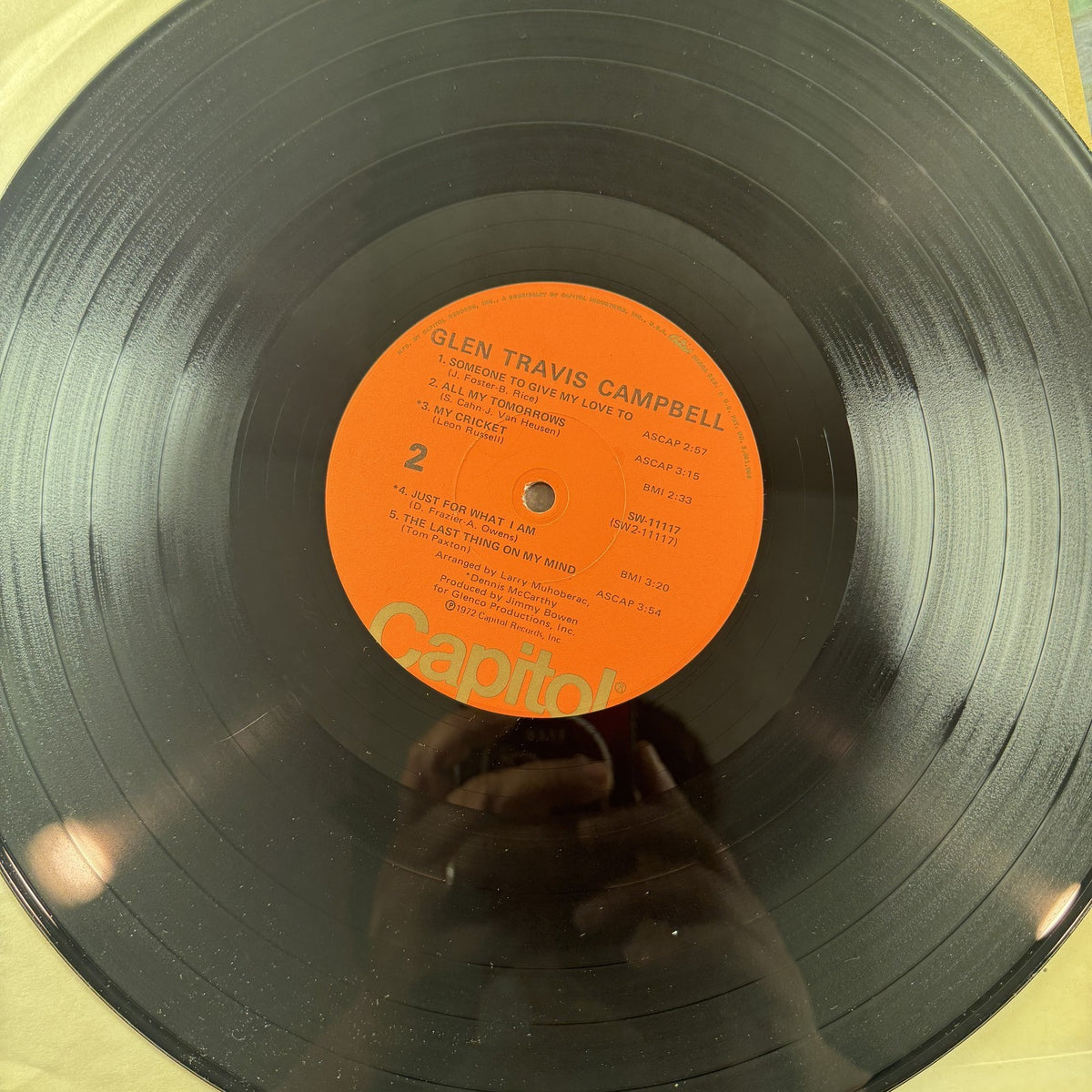 Glen Campbell self-titled vinyl LP album cover in original shrink wrap