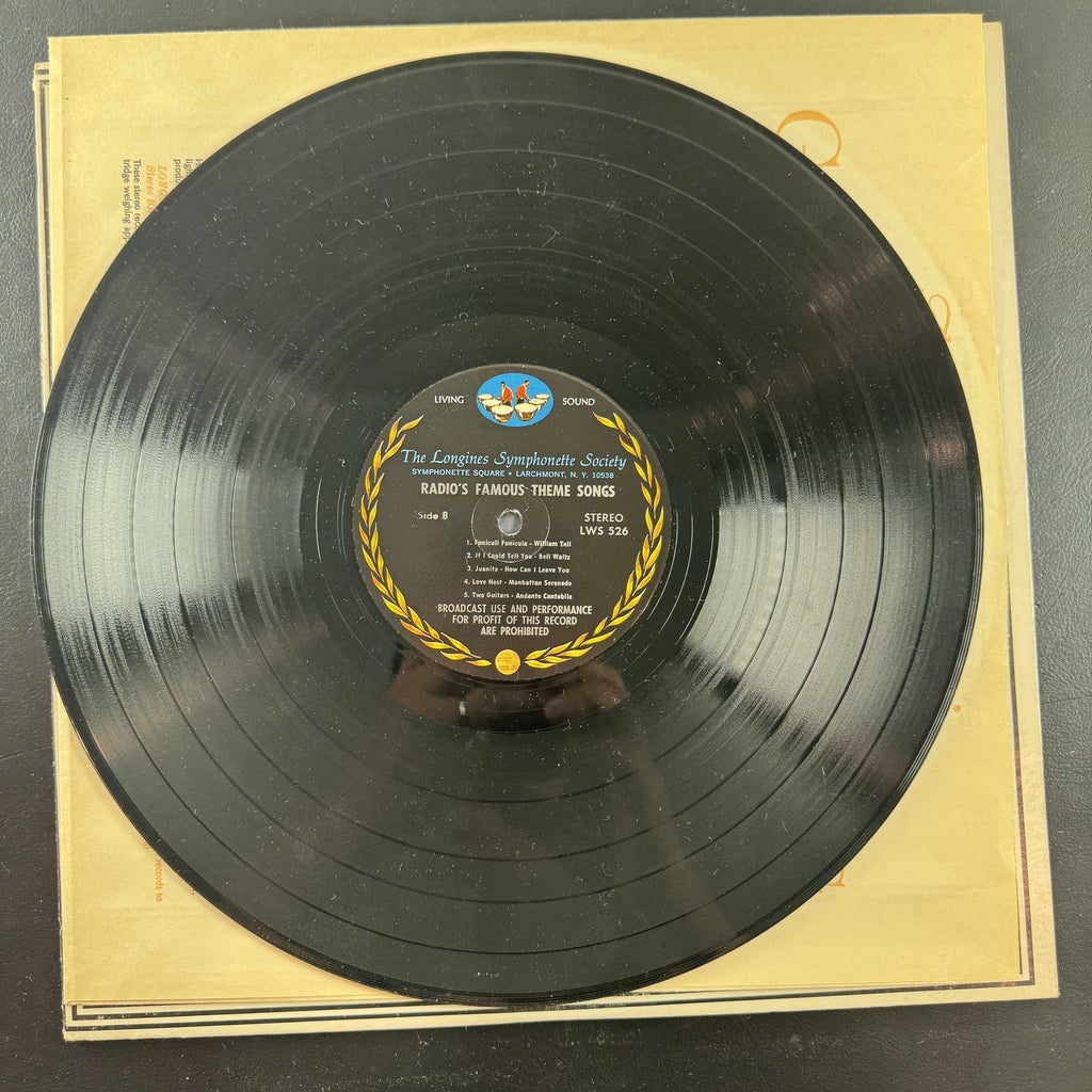 The Longines Symphonette Society Radio's Famous Theme Songs 12 inch vinyl LP album in sleeve