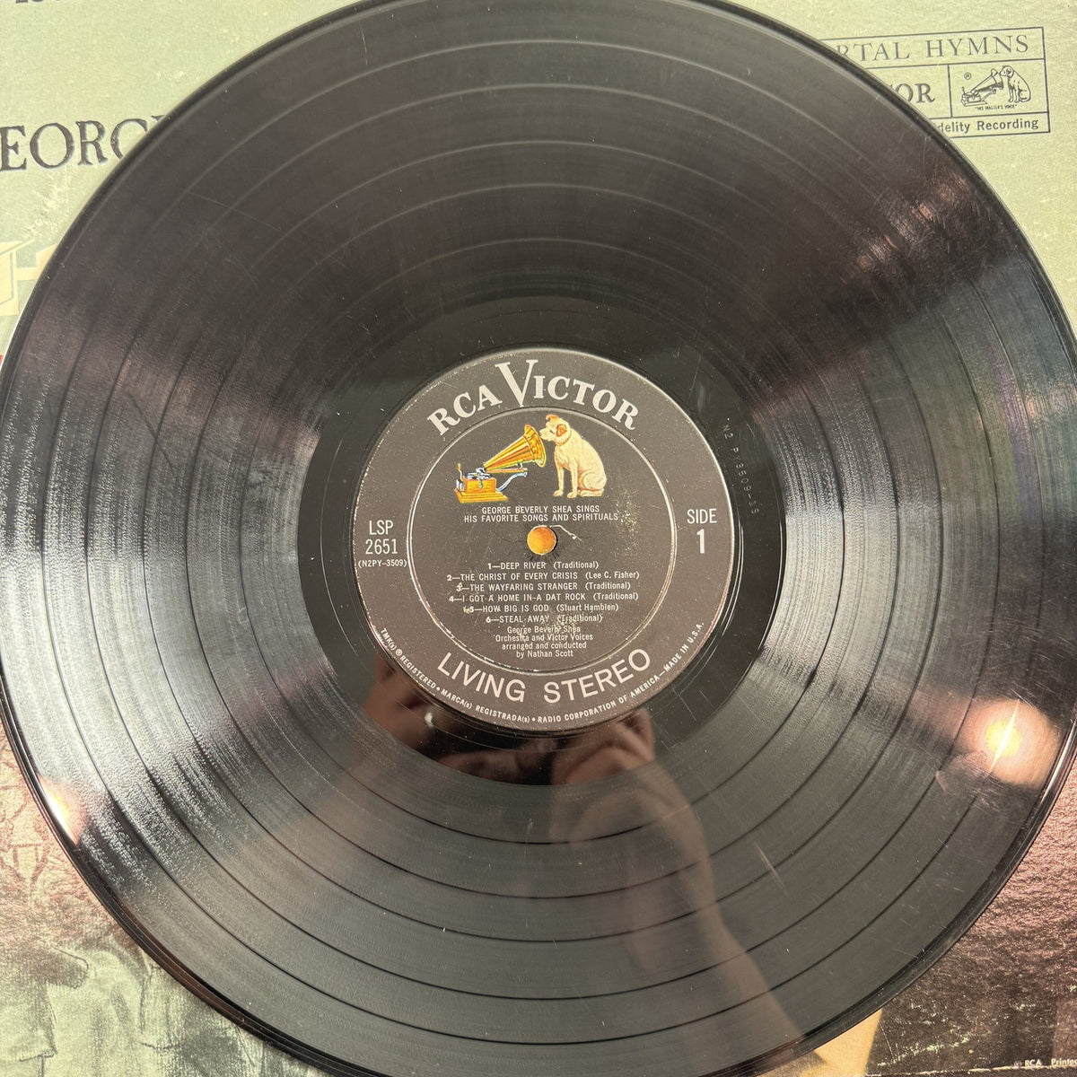George Beverly Shea Sings Hymns That Have Lived 100 Years 1960 vintage vinyl record LP on RCA Victor