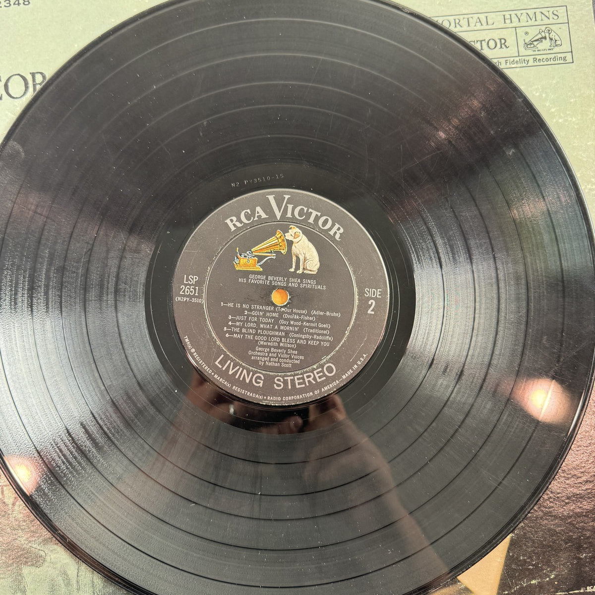 George Beverly Shea Sings Hymns That Have Lived 100 Years 1960 vintage vinyl record LP on RCA Victor