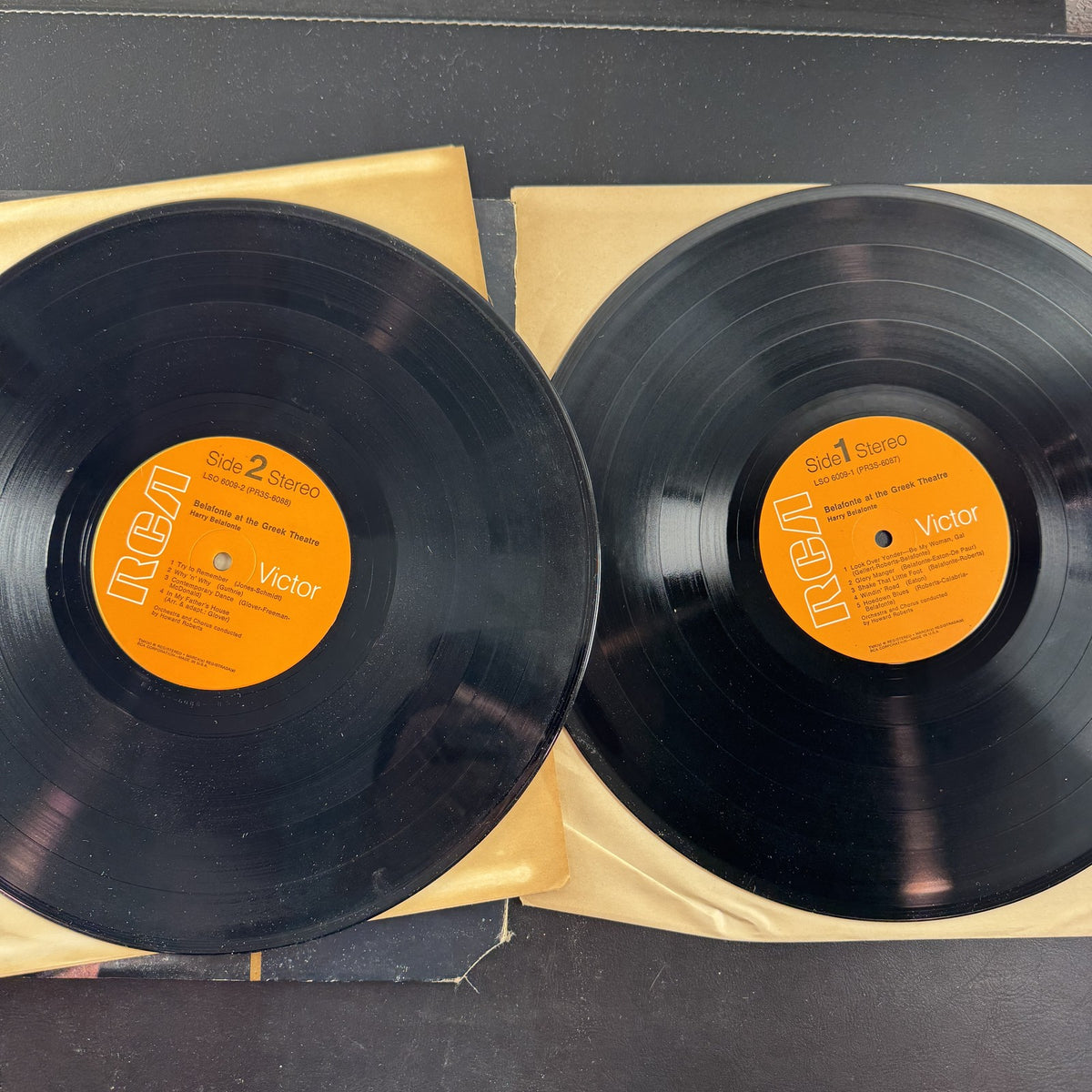 Harry Belafonte Belafonte at the Greek Theatre 1964 double vinyl record album on RCA Victor