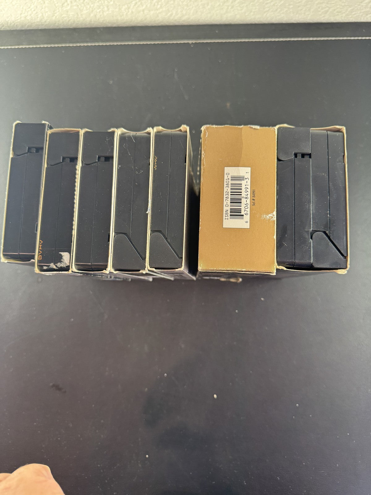 Lot of 7 war movie VHS tapes including Saving Private Ryan, Full Metal Jacket, and Schindler's List