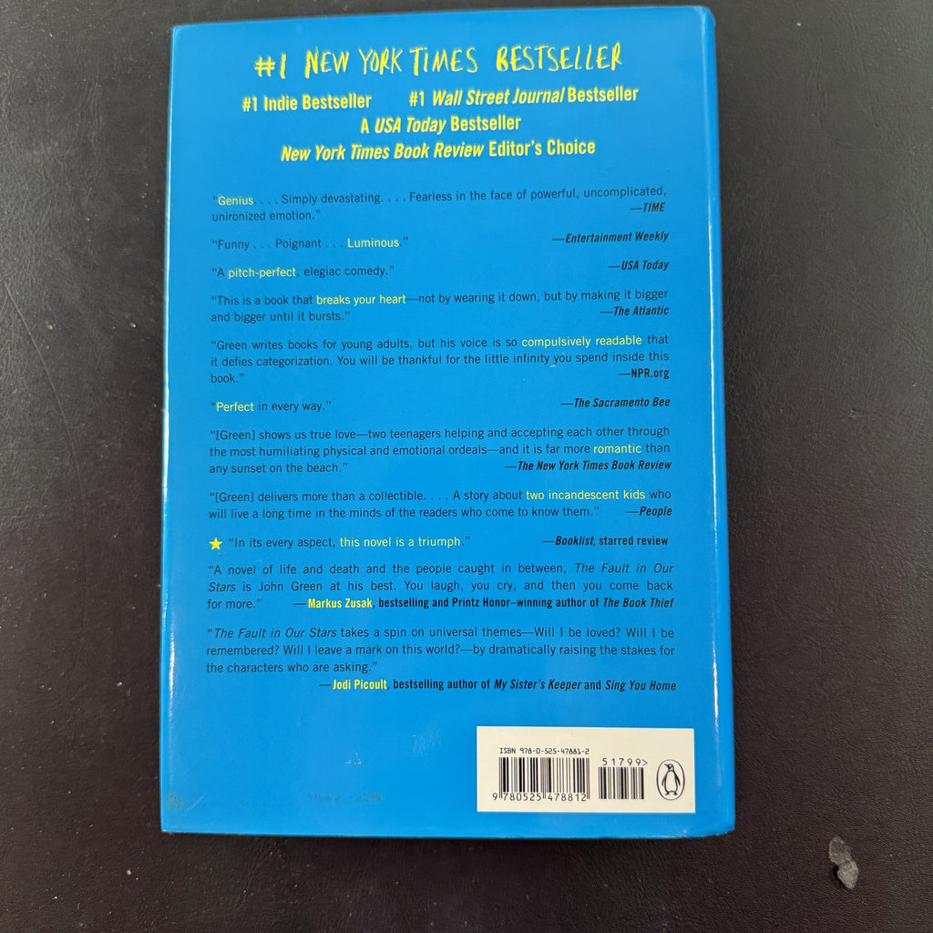 John Green The Fault in Our Stars 2012 first edition hardcover book in very good condition