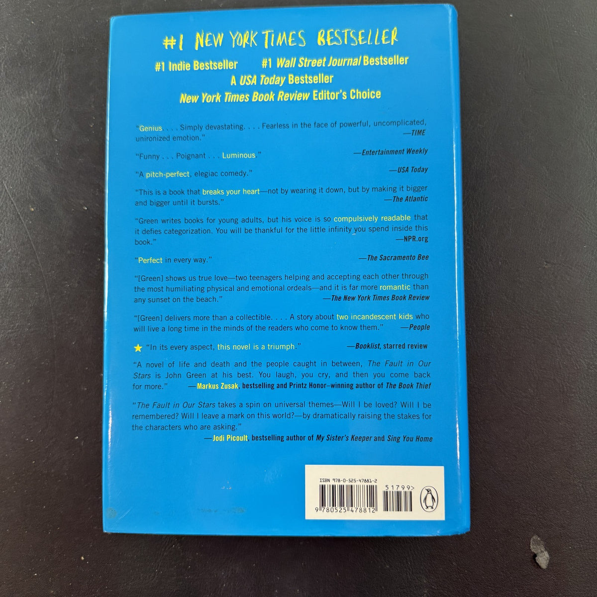 John Green The Fault in Our Stars 2012 first edition hardcover book in very good condition