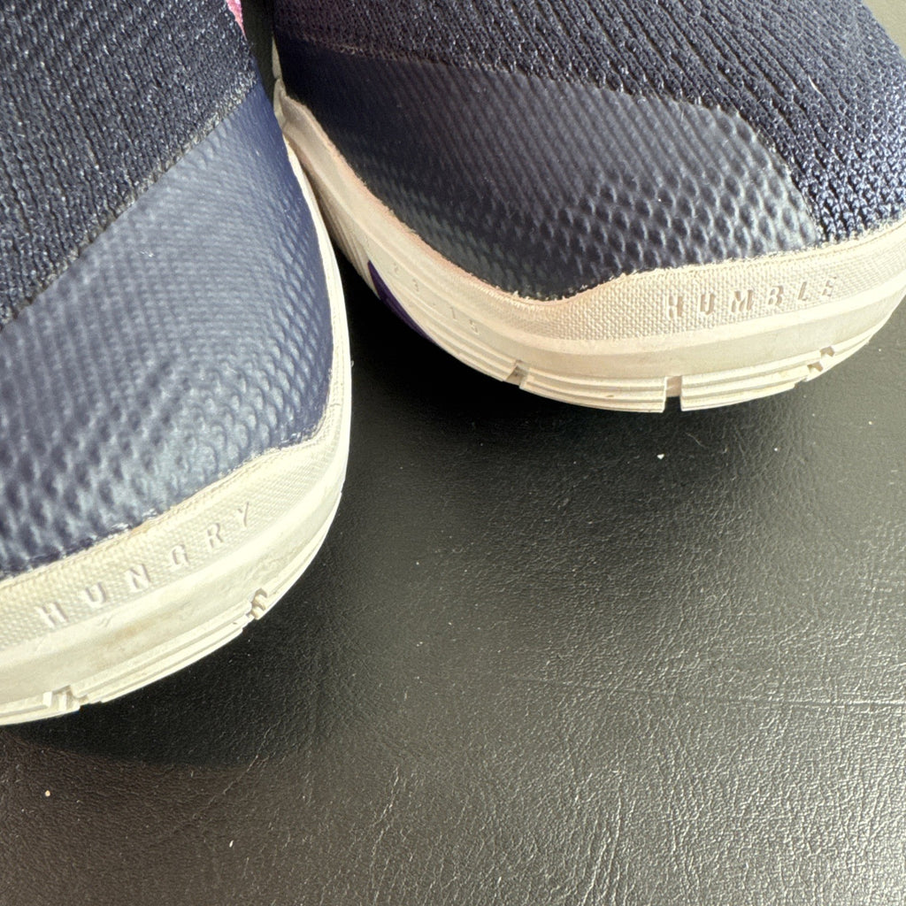 Nike Kyrie 5 Galaxy kids mid top basketball shoes in navy blue, size 6Y