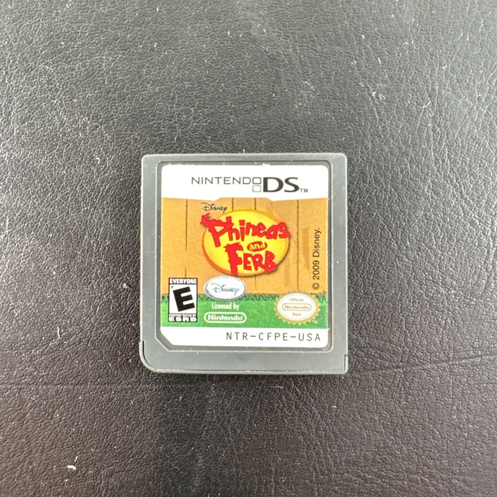 Phineas and Ferb Nintendo DS game cartridge published by Disney Interactive Studios in good condition.