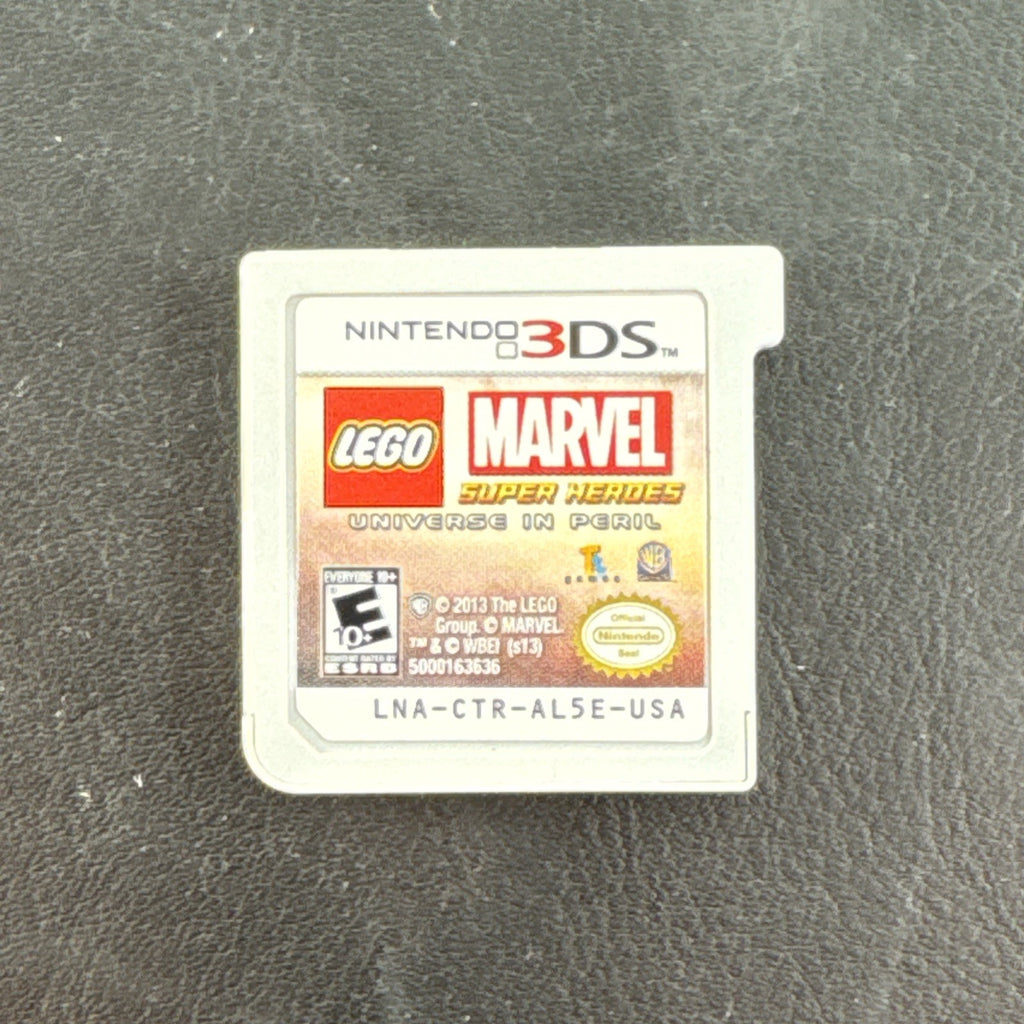LEGO Marvel Super Heroes Universe in Peril Nintendo 3DS game cartridge in good condition