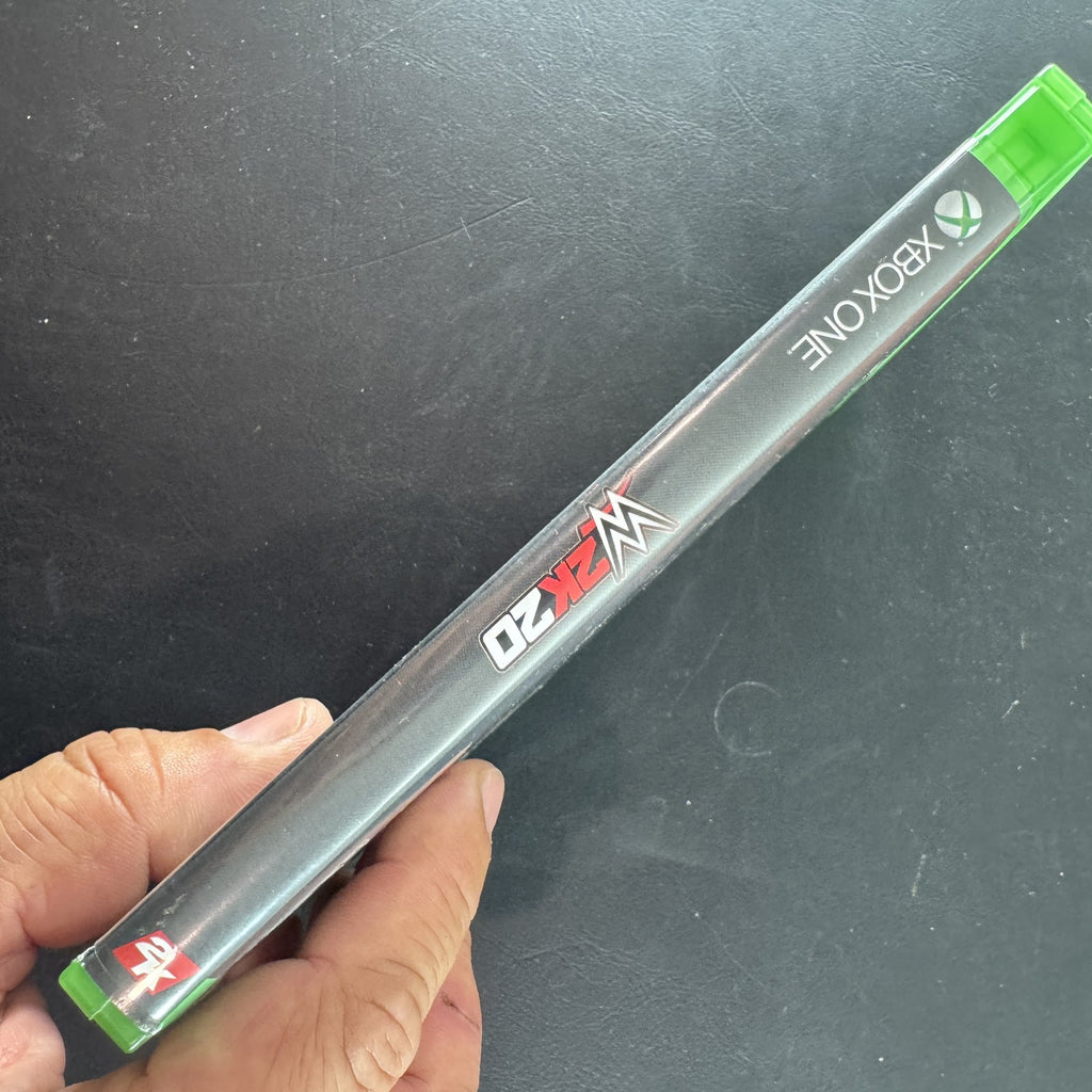 WWE 2K20 video game case and disc for Microsoft Xbox One by 2K Sports