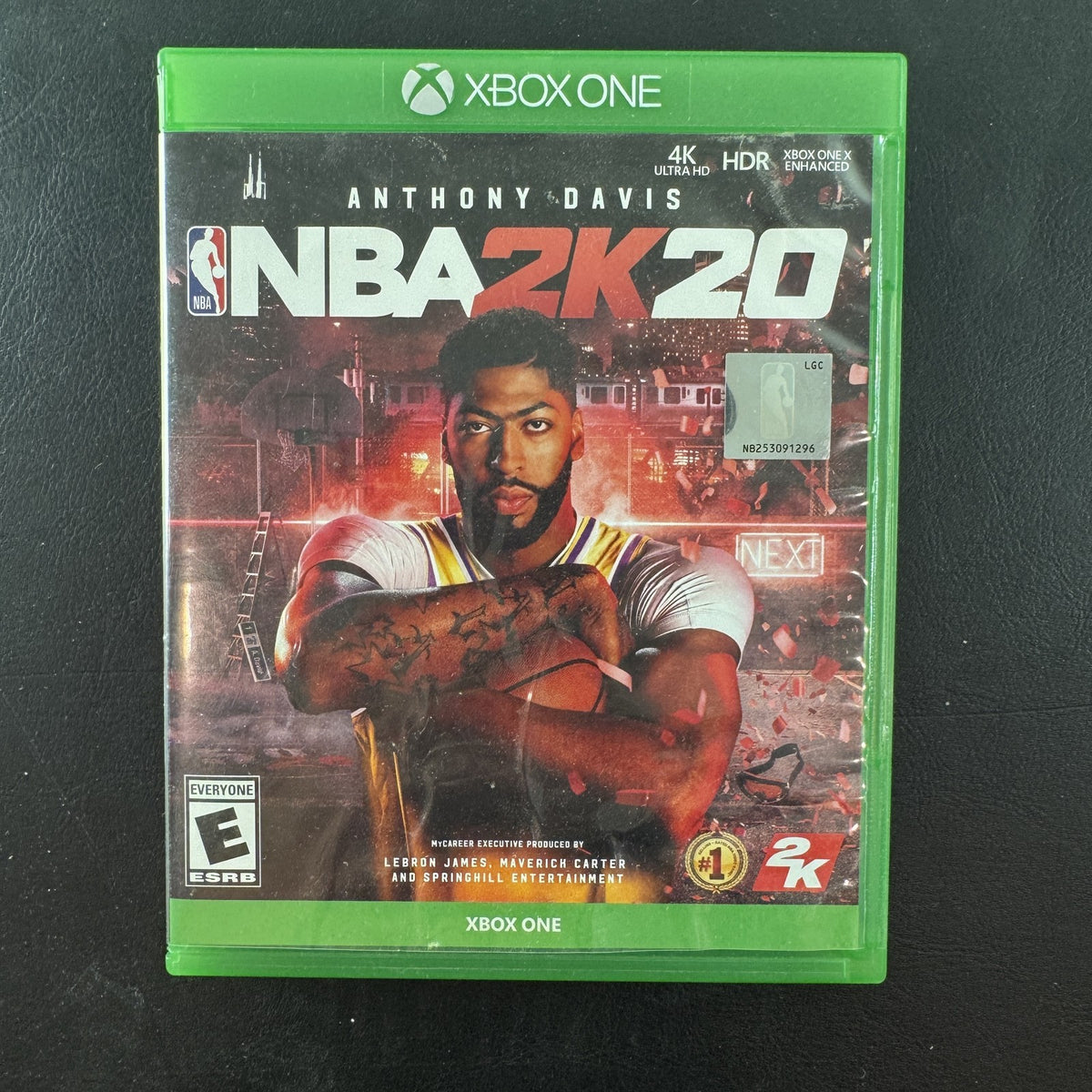 NBA 2K20 video game disc and original cover case for Microsoft Xbox One