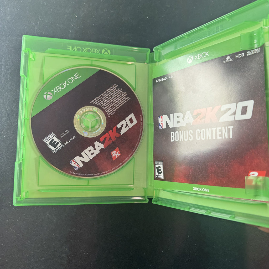 NBA 2K20 video game disc and original cover case for Microsoft Xbox One