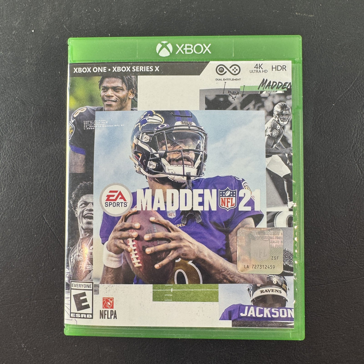 Madden NFL 21 video game disc and case for Xbox One and Xbox Series X