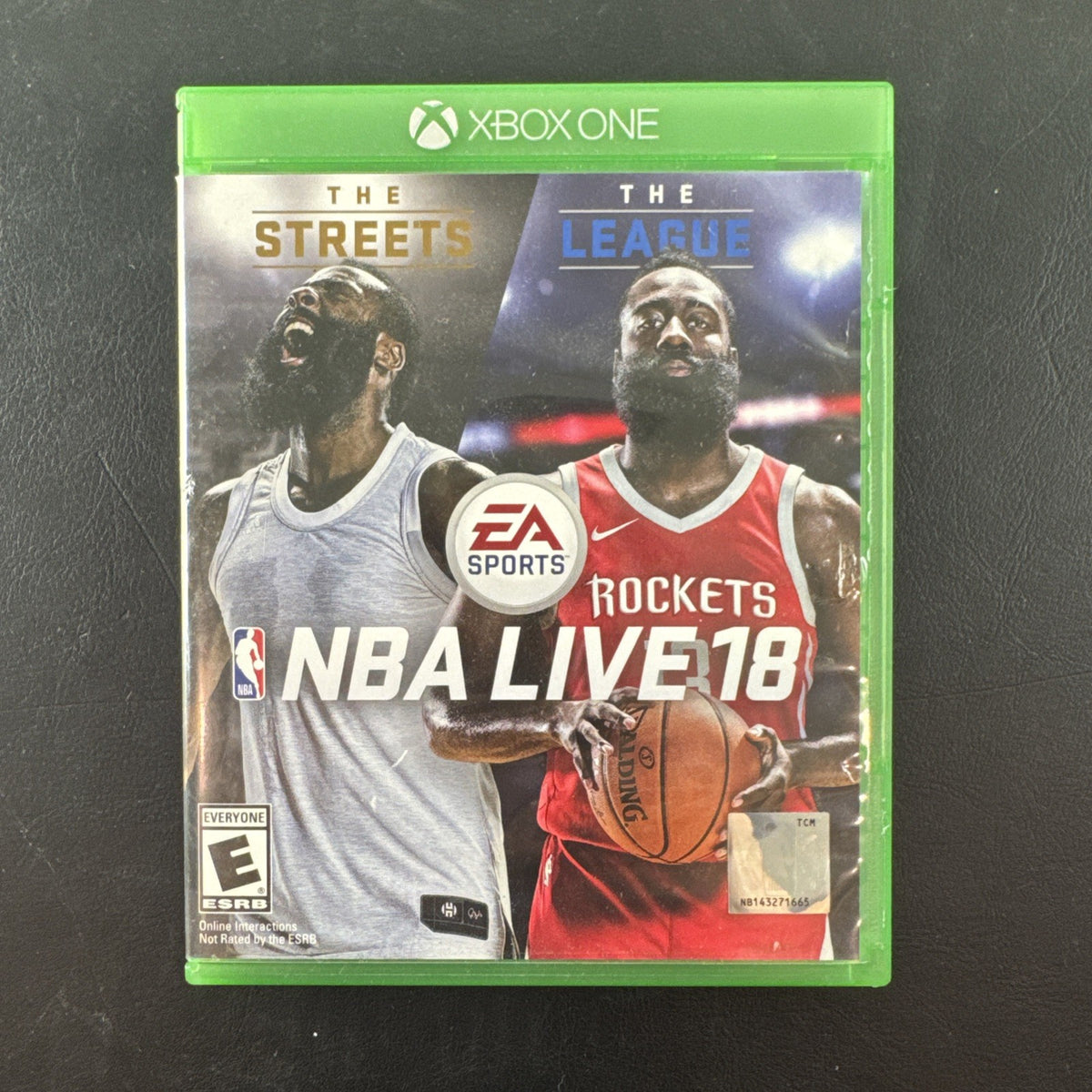 NBA Live 18 The One Edition video game disc case for Microsoft Xbox One.
