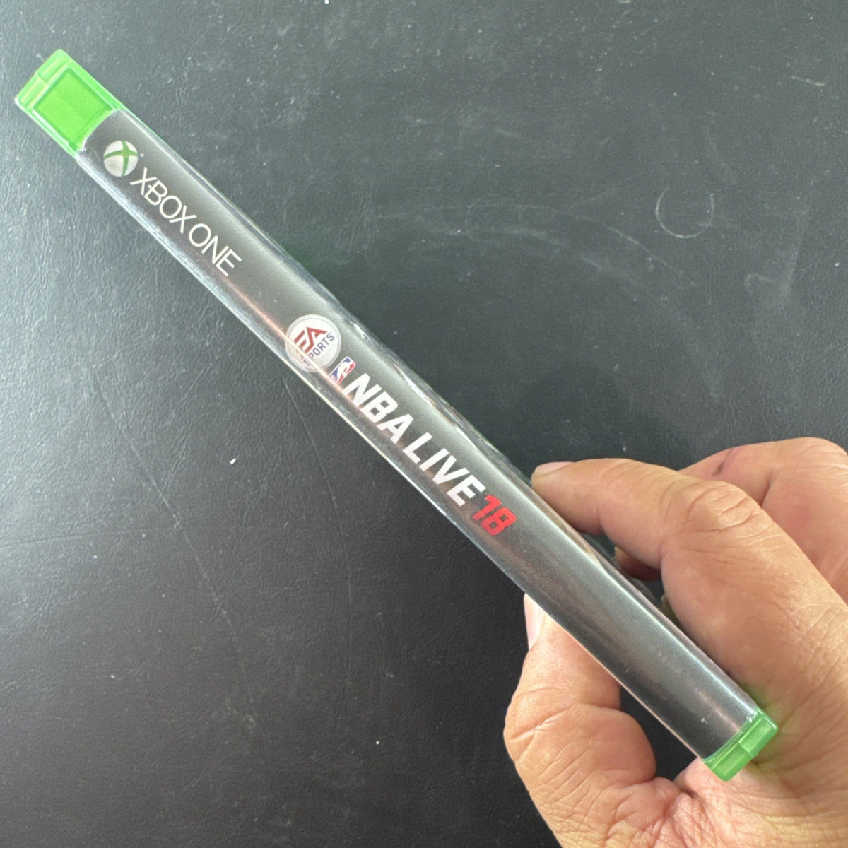 NBA Live 18 The One Edition video game disc case for Microsoft Xbox One.