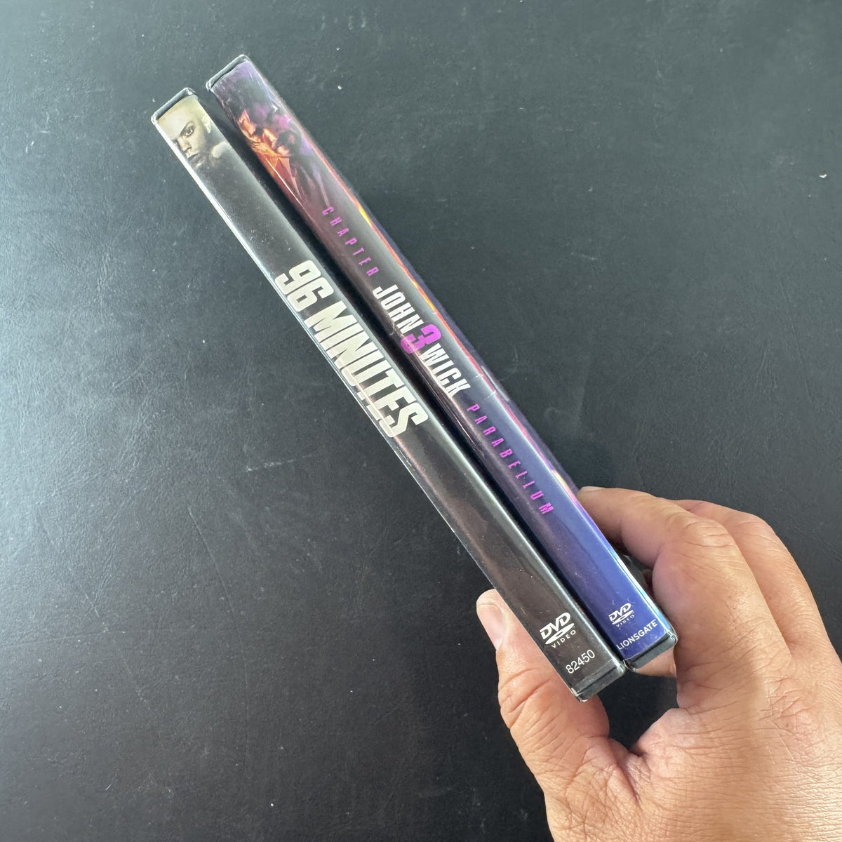 John Wick Chapter 3 Parabellum and 96 Minutes DVD movie lot in original cases