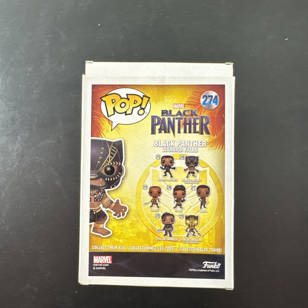 Funko Pop! Marvel Black Panther Warrior Falls #274 vinyl figure, Marvel Collector Corps exclusive.
