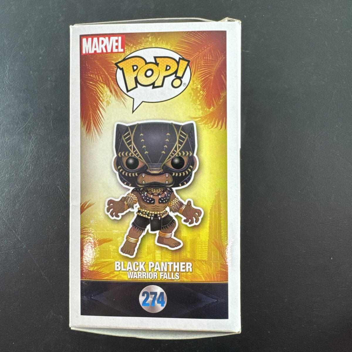 Funko Pop! Marvel Black Panther Warrior Falls #274 vinyl figure, Marvel Collector Corps exclusive.