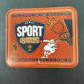 Brand new Sports Quiz trivia card game in a tin featuring 50 cards and 100 questions.