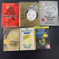 Stack of 6 children's and young adult books including Shel Silverstein poetry and Nancy Drew mystery.
