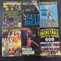 Set of six kids basketball paperback books including titles by Mike Lupica and Matt Christopher.