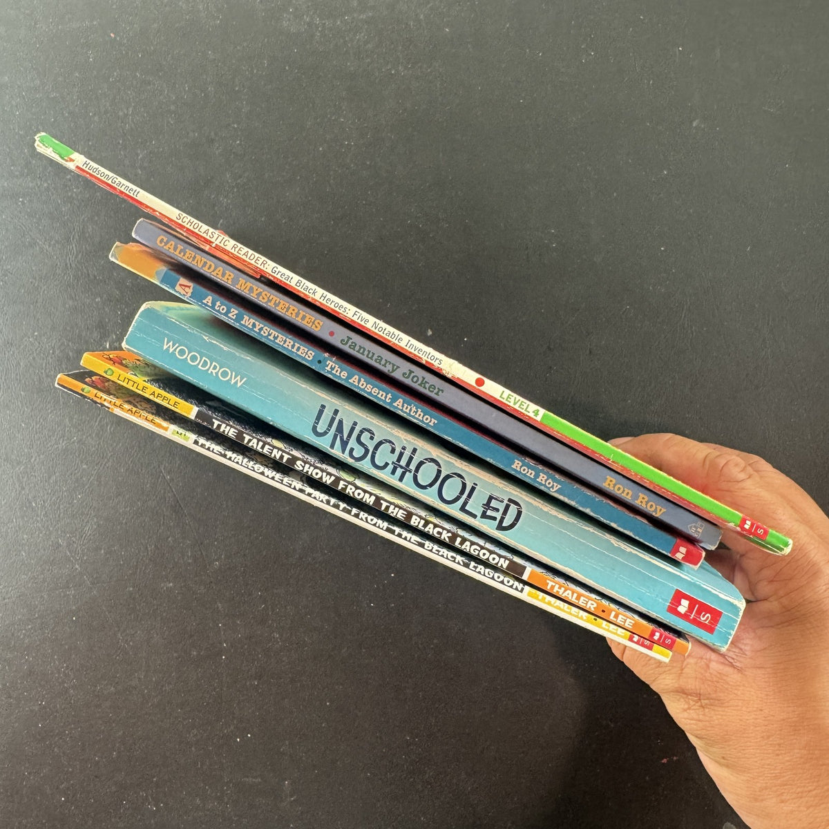 Scholastic children's chapter books bundle lot of 6 paperback titles including A to Z Mysteries